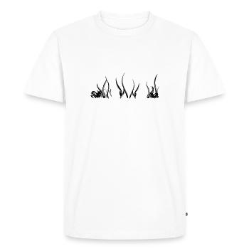 algues herbe plantes d’algues sous-marines - T-shirt Premium bio Homme - blanc - Devant - Nico (187cm)