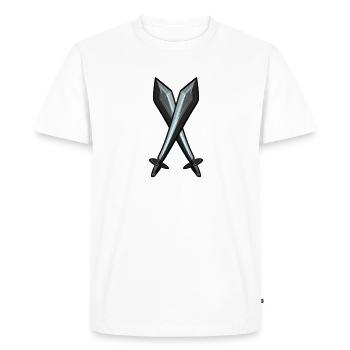combat à l’épée combat à l’épée combat à l’épée - T-shirt Premium bio Homme - blanc - Devant - Nico (187cm)