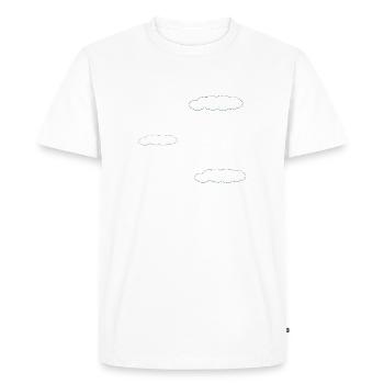 ciel arrière-plan trois nuages - T-shirt Premium bio Homme - blanc - Devant - Nico (187cm)