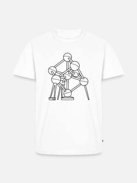 Atomium in Brussels - Men's Premium Organic T-Shirt - white
