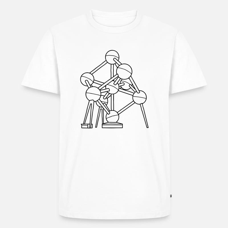 Atomium in Brussels - Men's Premium Organic T-Shirt - white
