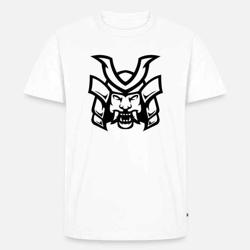 Ronin Samurai - Männer Premium Bio T-Shirt - Weiß