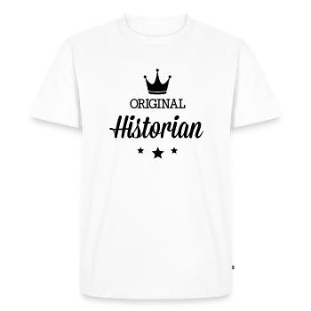 Originales trois étoiles luxe historiens - T-shirt Premium bio Homme - blanc - Devant - Nico (187cm)