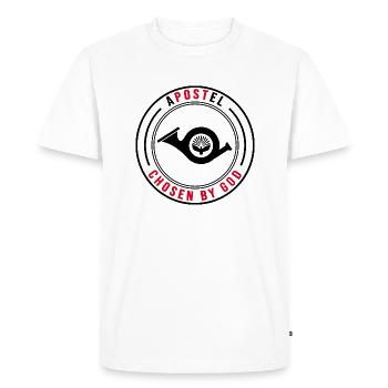 poste poste facteur facteur apôtre - T-shirt Premium bio Homme - blanc - Devant - Nico (187cm)