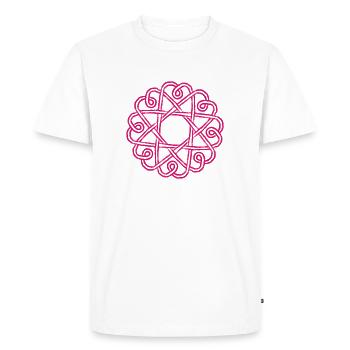 Mandala Spirit - Men's Premium Organic T-Shirt - white - Front - Nico (187cm)