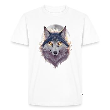 WolfBlood - Men's Premium Organic T-Shirt - white - Front - Nico (187cm)