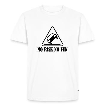 Pas de risque pas de plaisir drôle cadeau tuning voiture - T-shirt Premium bio Homme - blanc - Devant - Nico (187cm)