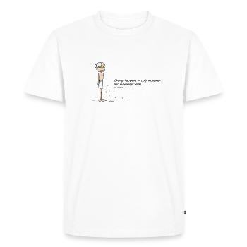 Changement - T-shirt Premium bio Homme - blanc - Devant - Nico (187cm)
