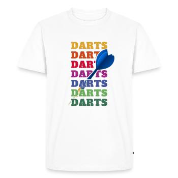 Darts Players Darts Fans Darts Darts Fans - Men's Premium Organic T-Shirt - white - Front - Nico (187cm)