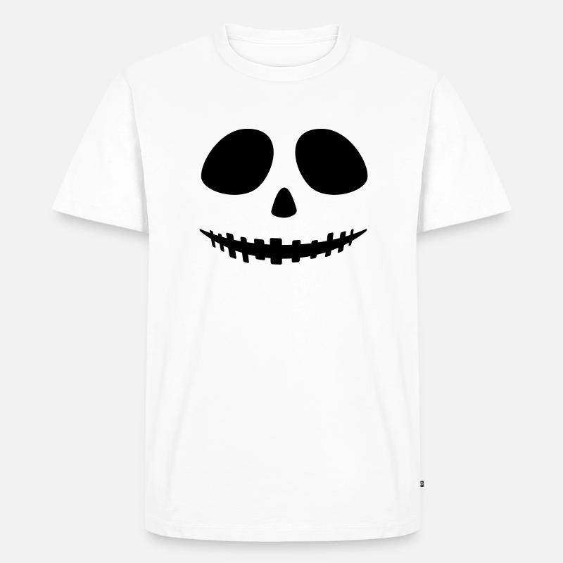 Halloween Gesicht 1c - Männer Premium Bio T-Shirt - undefined