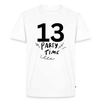 13 - T-shirt Premium bio Homme - blanc - Devant - Nico (187cm)