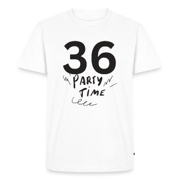 36 - T-shirt Premium bio Homme - blanc - Devant - Nico (187cm)