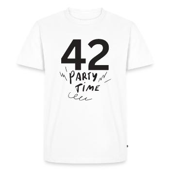 42 - T-shirt Premium bio Homme - blanc - Devant - Nico (187cm)