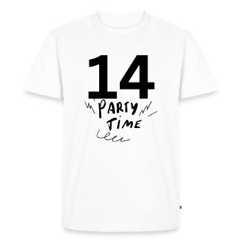 14 - T-shirt Premium bio Homme - blanc - Devant - Nico (187cm)