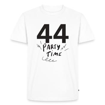 44 - Men's Premium Organic T-Shirt - white - Front - Nico (187cm)