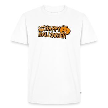 Happy Halloween - Men's Premium Organic T-Shirt - white - Front - Nico (187cm)