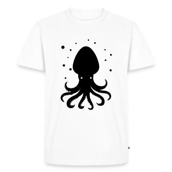 Octopus Octopus Zoo animal marine tentacles - Men's Premium Organic T-Shirt - white - Front - Nico (187cm)