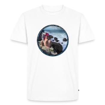 Verseau - T-shirt Premium bio Homme - blanc - Devant - Nico (187cm)