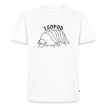 Assel - Männer Premium Bio T-Shirt - Weiß - Vorne - Nico (187cm)