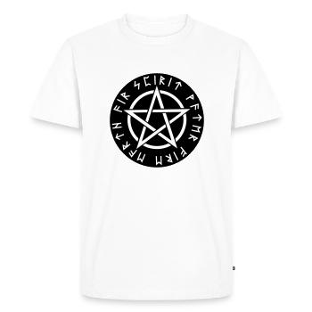 Pentagram - T-shirt Premium bio Homme - blanc - Devant - Nico (187cm)
