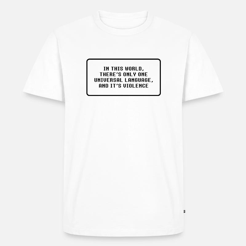 Technoblade Quote - Men's Premium Organic T-Shirt - white