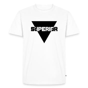 Superior - Men's Premium Organic T-Shirt - white - Front - Nico (187cm)