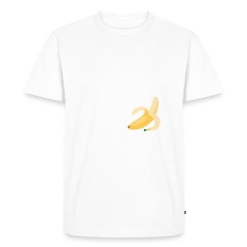 t-shirt Alors On attend pas ma trique humour - T-shirt Premium bio Homme - blanc - Devant - Nico (187cm)