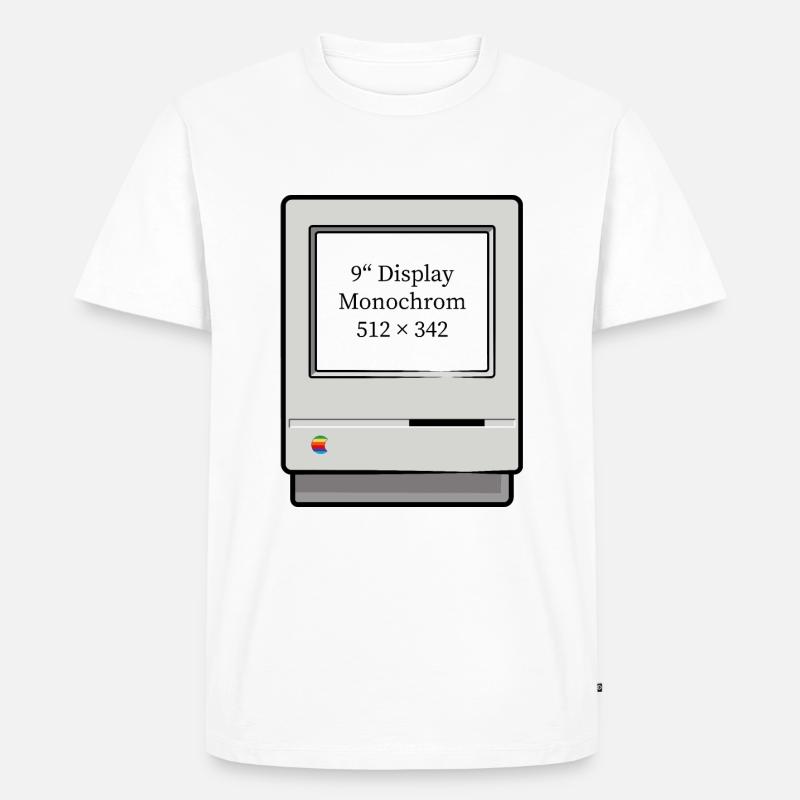 Computer Classic IT - alter Comuter - Männer Premium Bio T-Shirt - Weiß
