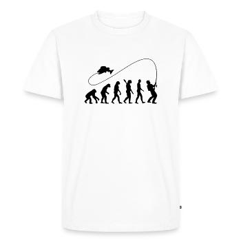 pêche - T-shirt Premium bio Homme - blanc - Devant - Nico (187cm)