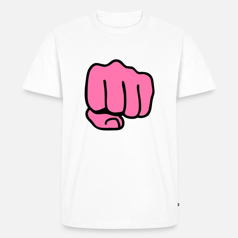 Faust - Männer Premium Bio T-Shirt - Weiß