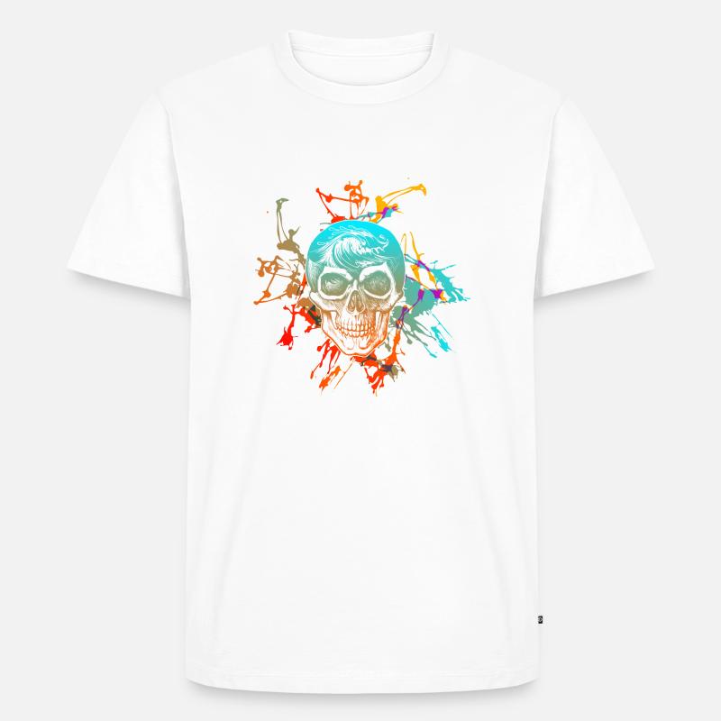 Skull 2019 - Männer Premium Bio T-Shirt - Weiß