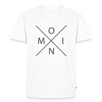 Moin - T-shirt Premium bio Homme - blanc - Devant - Nico (187cm)