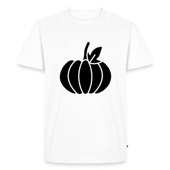 Citrouille 06 - T-shirt Premium bio Homme - blanc - Devant - Nico (187cm)