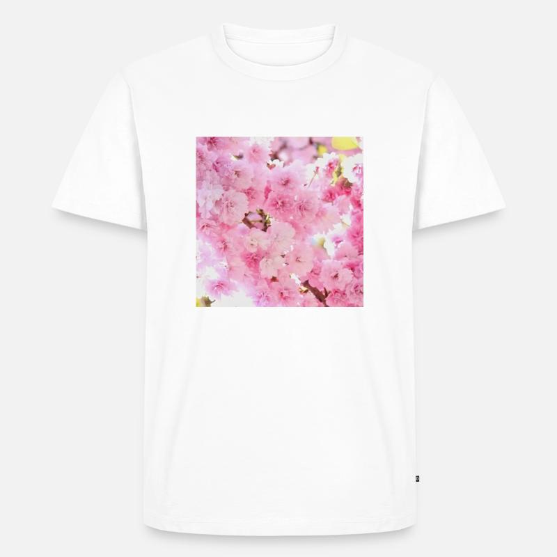 Kirschblüten - Männer Premium Bio T-Shirt - Weiß