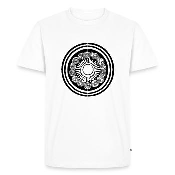 Soleil Lune Mosaïque Astrologie symbole mystique 3 - T-shirt Premium bio Homme - blanc - Devant - Nico (187cm)