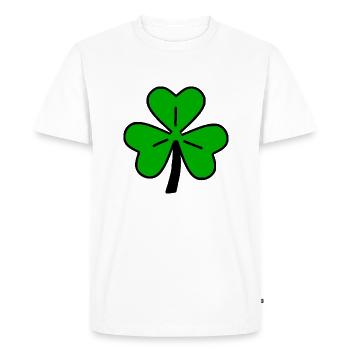 Cloverleaf - T-shirt Premium bio Homme - blanc - Devant - Nico (187cm)