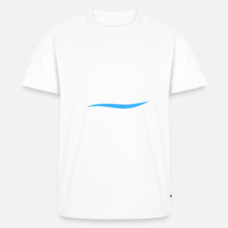 Synchronschwimmen - Männer Premium Bio T-Shirt - Weiß