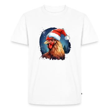 Conception de coqs et de poules pour les agriculteurs et les agriculteurs - T-shirt Premium bio Homme - blanc - Devant - Nico (187cm)