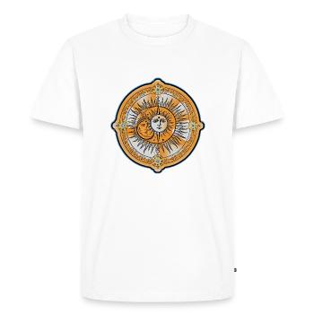 Soleil, lune et étoiles - T-shirt Premium bio Homme - blanc - Devant - Nico (187cm)
