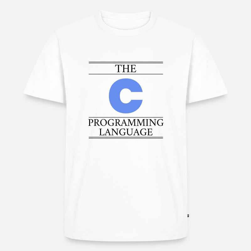 The C Programming Language - Men's Premium Organic T-Shirt - white