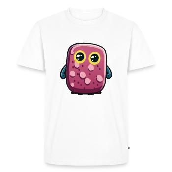Steve - T-shirt Premium bio Homme - blanc - Devant - Nico (187cm)