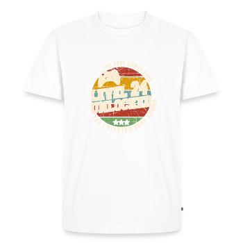 Original 2000 24th Anniversary Retro Gift - Men's Premium Organic T-Shirt - white - Front - Nico (187cm)