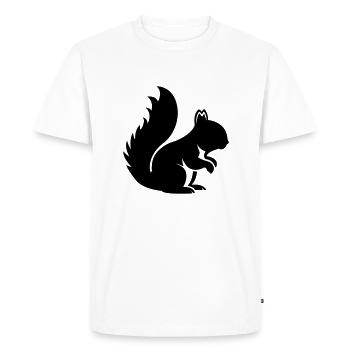 Squirrel - Men's Premium Organic T-Shirt - white - Front - Nico (187cm)
