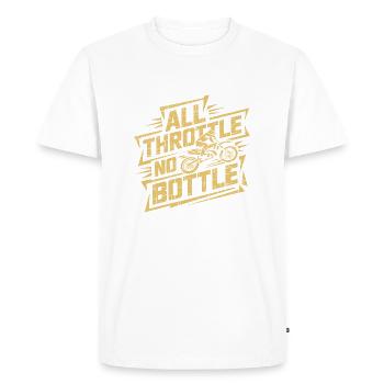 Adrenaline & Speed in Motocross - Men's Premium Organic T-Shirt - white - Front - Nico (187cm)