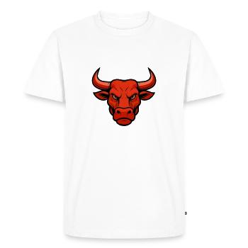 Taureau Bande dessinée - T-shirt Premium bio Homme - blanc - Devant - Nico (187cm)