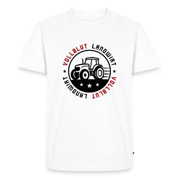 Fermier pur-sang - T-shirt Premium bio Homme - blanc - Devant - Nico (187cm)