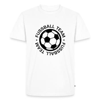 Équipe de football - T-shirt Premium bio Homme - blanc - Devant - Nico (187cm)