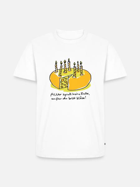 Alter und Käse - Männer Premium Bio T-Shirt - Weiß