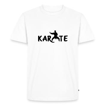 karaté - T-shirt Premium bio Homme - blanc - Devant - Nico (187cm)