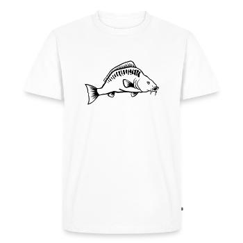 carp - Men's Premium Organic T-Shirt - white - Front - Nico (187cm)